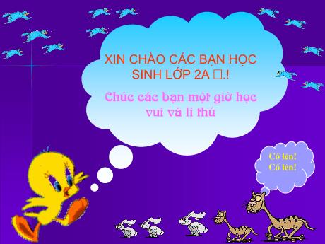 Bài giảng môn Tiếng Việt Lớp 2 - Kể chuyện Bạn của Nai nhỏ - Năm 2009