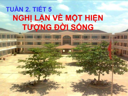 Bài giảng Ngữ văn Lớp 11 - Tuần 2. Tiết 5: Nghị luận về một hiện tượng đời sống
