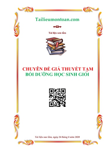 Đề cương ôn thi Học sinh giỏi môn Toán Lớp 4 - Bài toán giả thiết tạm