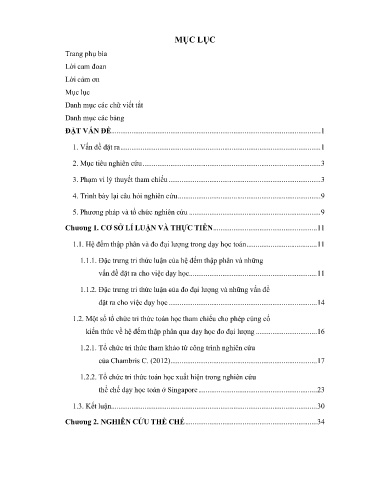 Đồ án Củng cố kiến thức về Hệ đếm thập phân qua dạy học Đo đại lượng ở Tiểu học: Một nghiên cứu thực hành của giáo viên