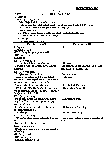 Giáo án Lịch sử Lớp 4 - Chương trình cả năm