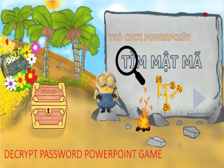 Mẫu PowerPoint Trò chơi - Tìm mật mã