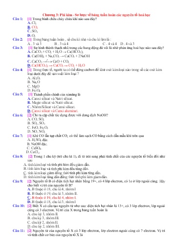 Tài liệu ôn tập học kì II môn Hóa học Lớp 9 - Trắc nghiệm (Có đáp án)