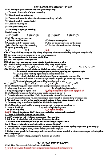 Tài liệu ôn tập học kì II môn Sinh Lớp 12 - Năm học 2023-2024 (Có đáp án)